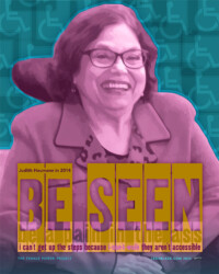 BE SEEN for Judith Heumann, perSISTERS print in the Female Power Project <a href="https://www.ledablack.com/be-seen-for-judith-heumann/">read about it</a>