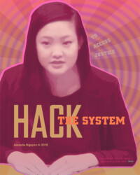 HACK THE SYSTEM for Amanda Nguyen, perSISTERS print in the Female Power Project <a href="https://www.ledablack.com/hack-the-system-for-amanda-nguyen/">read about it</a>