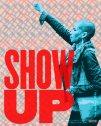 SHOW UP for Tess Asplund perSISTERS print in the Female Power Project <a href="https://www.ledablack.com/the-female-power-project/positive-protest-principles-posters/show-up-for-tess-asplund/">read about it</a>